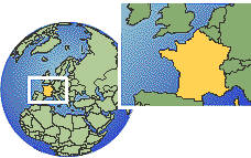 France map, Europe