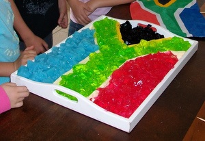 South African Flag from Jelly