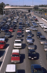 Cars on highway