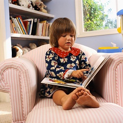 Reading on a chair