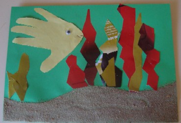 sand collage craft activity