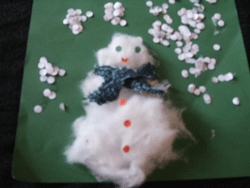 Snowman Christmas Craft for Preschool Kids