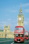 London Bus with Big Ben behind