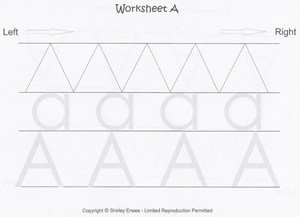 Preschool Coloring Sheets on Preschool Writing Patterns Preschool Writing Worksheets A Z For