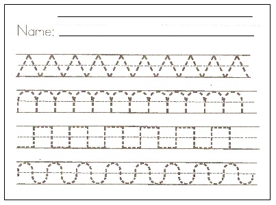 Preschool Coloring Sheets on Having To Correct Bad Writing Habits Later Preschool Writing Patterns