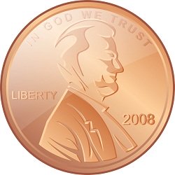 Abraham Lincoln on a penny