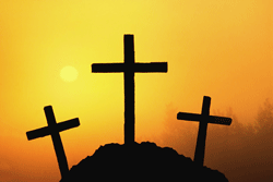 Easter crosses at Golgotha