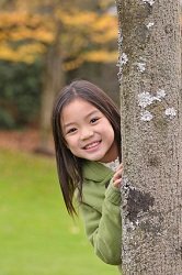 playing outdoors