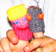 Knitted Finger Puppets