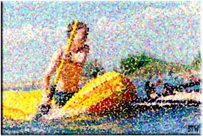 Rafting Pointillism