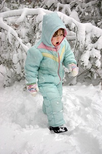 Toddler in Snow