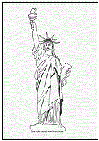 statue of liberty coloring page